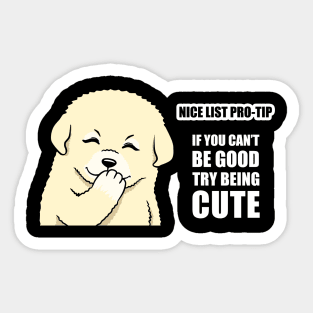 Santa Nice List Pro-Tip (version 2) Sticker